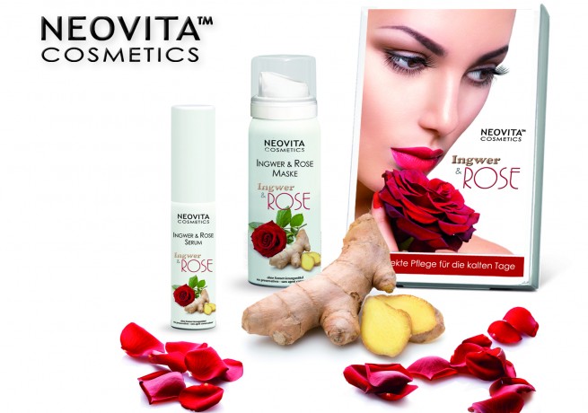 Neovita Ingver & Rose set za profesionalno kot tudi domačo nego kože